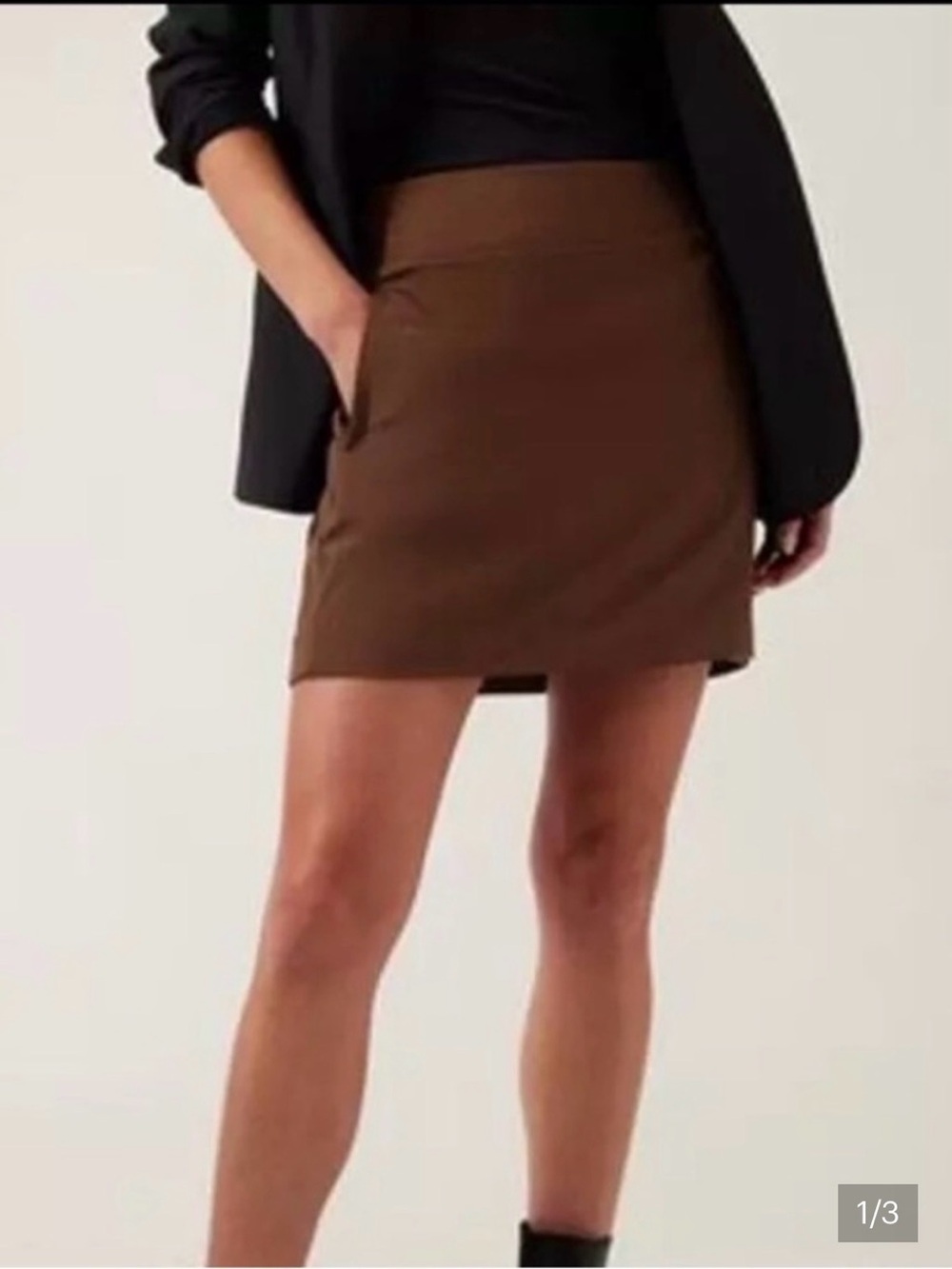 Athleta Brooklyn Skort, mahogany, size 14